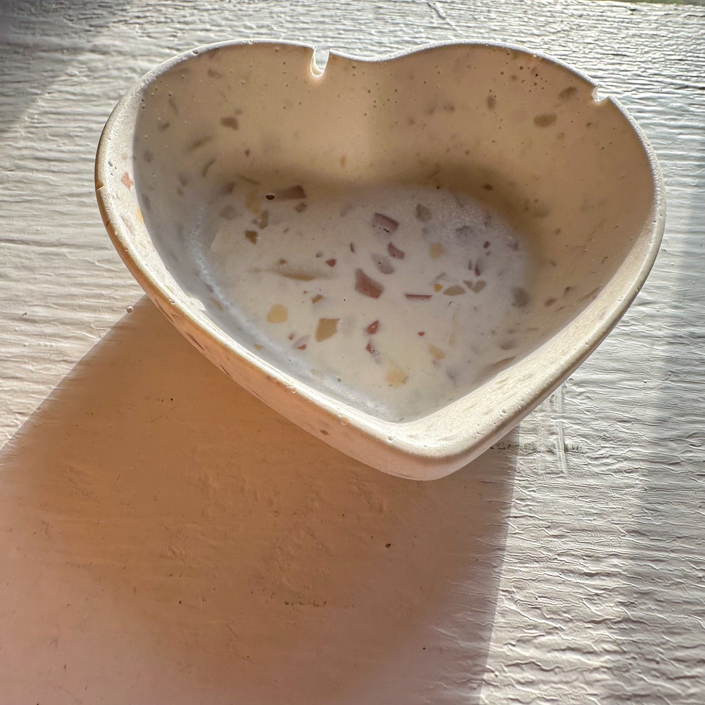 Heart-Shaped Terrazzo Dish