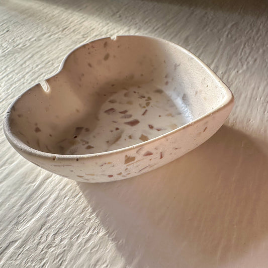 Heart-Shaped Terrazzo Dish